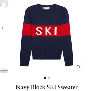 Ellsworth & Ivey Navy Block Ski Sweater